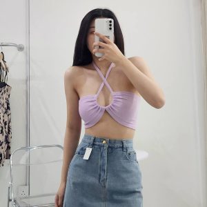 Purple Crisscross Cami