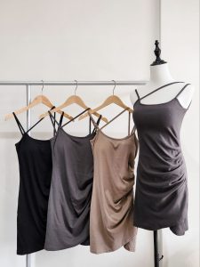 Criss Cross Padded Dress